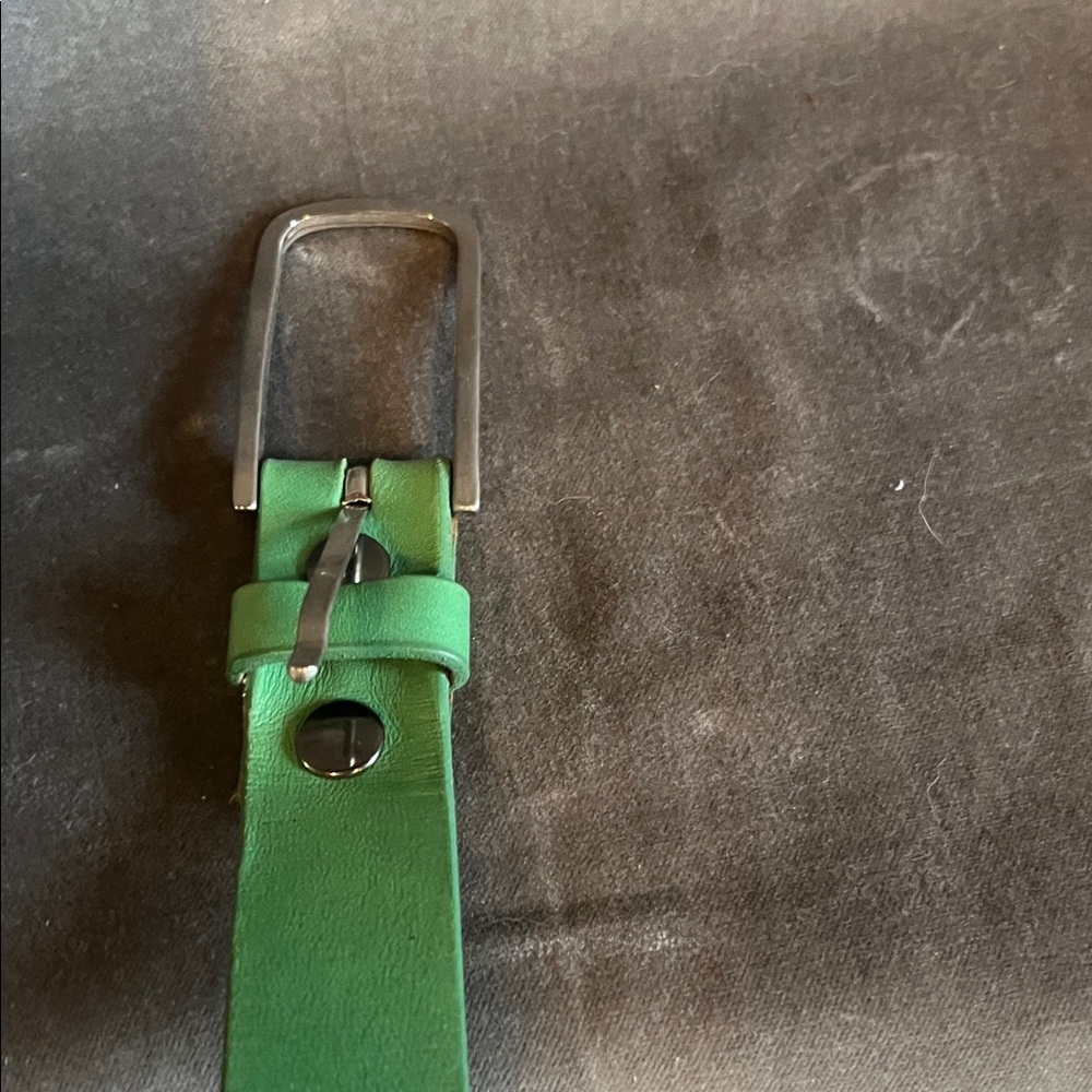 Parke & Ronen Green Leather Belt
